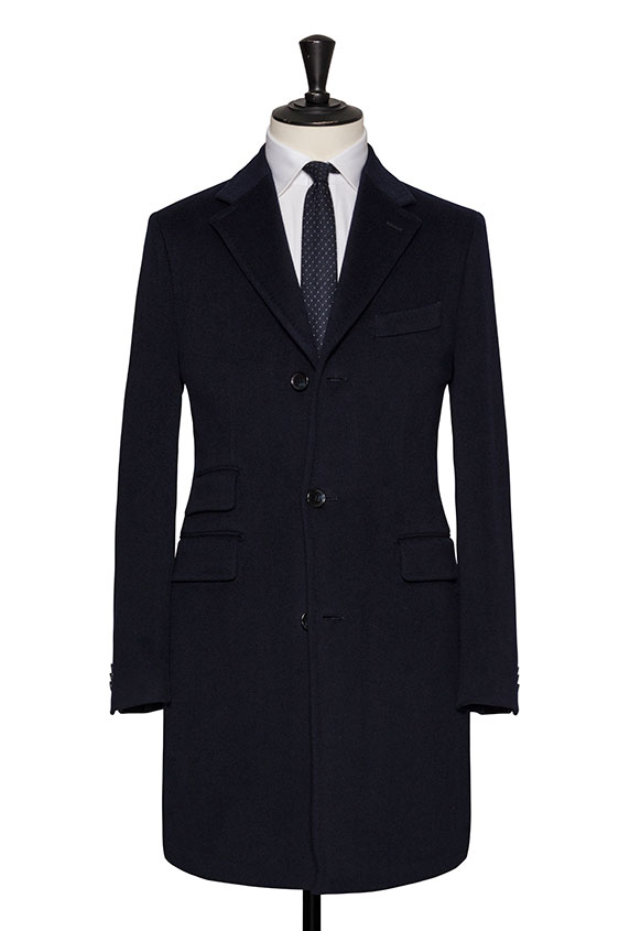 Navy Blue Overcoat