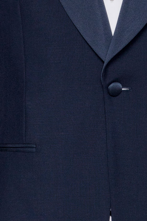 Neapolitan blue tropical wool&mohair tuxedo