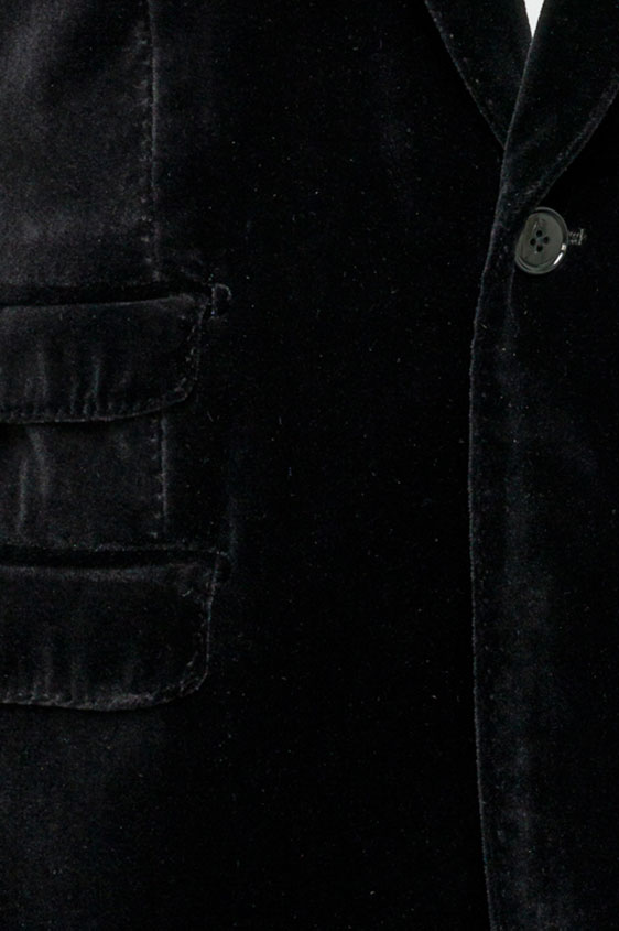 Velvet black tuxedo jacket
