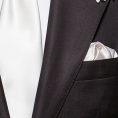 Black wool-silk wedding suit