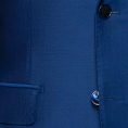 Bright blue twill wool-mohair wedding suit
