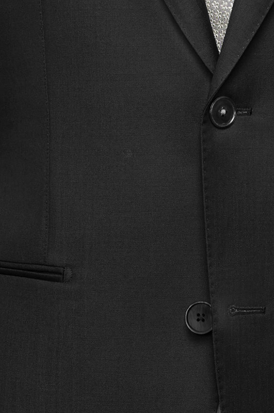 Custom Wedding Suit | Anthracite Twill Wool-Mohair Wedding Suit for Men