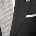 Anthracite twill wool-mohair wedding suit