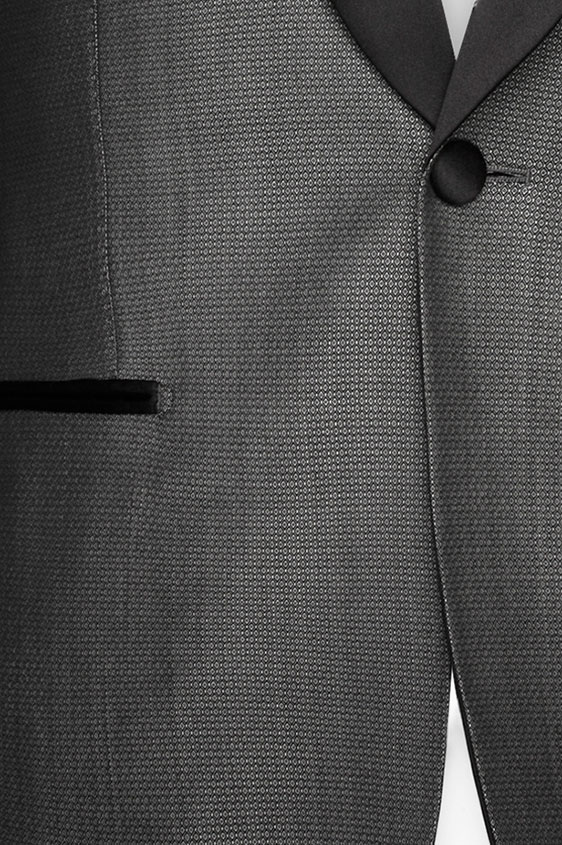 Antracite wool-mohair wedding tuxedo
