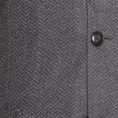 Middle grey felted herringbone jacket