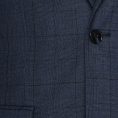 Slate blue fine wool glencheck suit