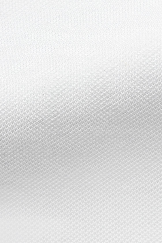 White piqué polo shirt