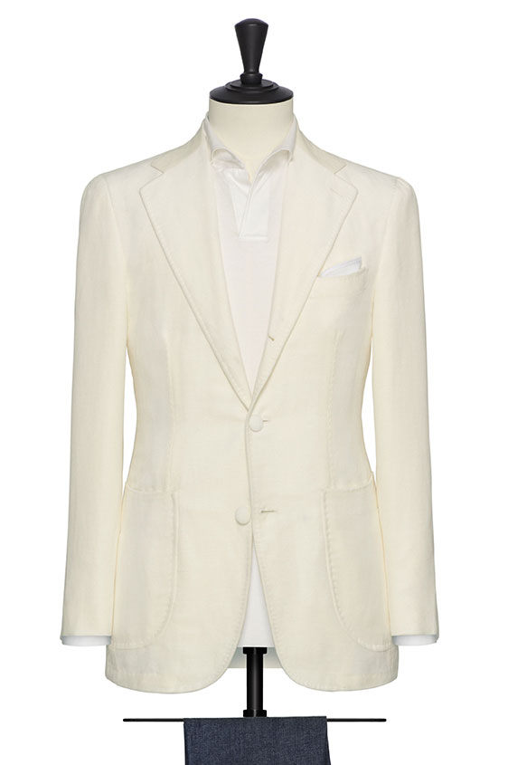 Off-white summer velvet jacket