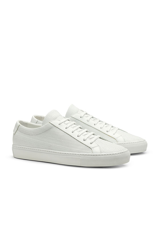 Low-top Sneaker perforated sneaker white