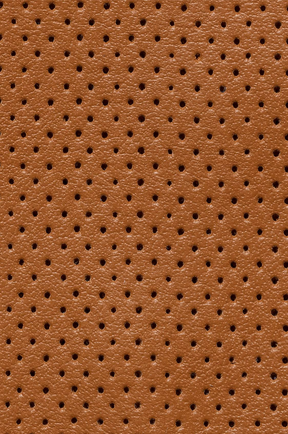 Low-top sneaker perforated sneaker camel