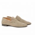 Penny loafer light suede taupe