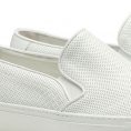 Slip-on sneaker perforated sneaker white
