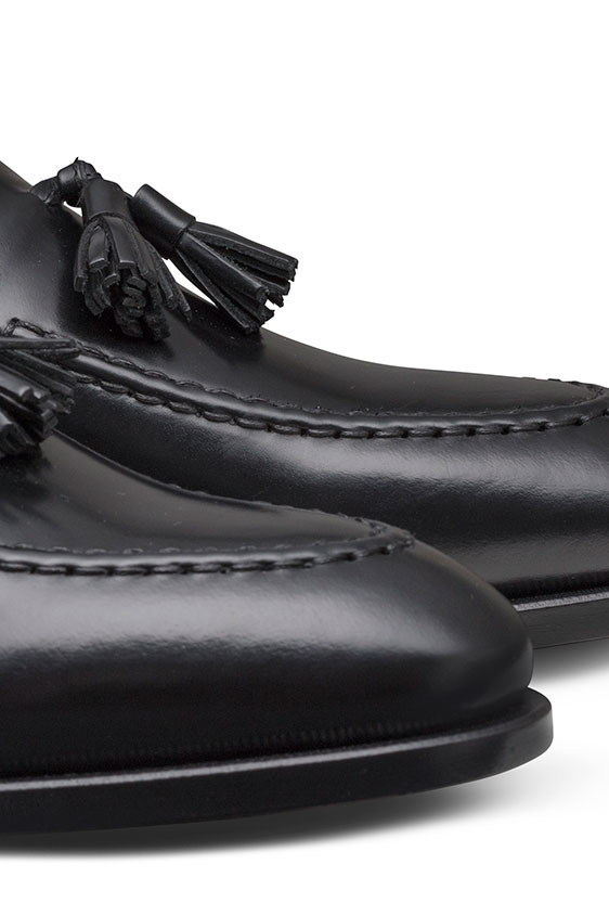 Tassel loafer fine calf black