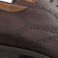 Oxford with brogue fine calf chocolate brown