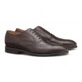 Oxford with brogue fine calf chocolate brown