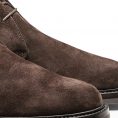 Dark brown suede chukka boots
