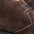 Dark brown suede chukka boots