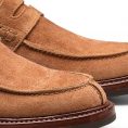 Penny loafer washed suede terracotta