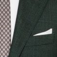 Dark green wool with fine glencheck suit
