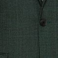 Dark green wool with fine glencheck suit