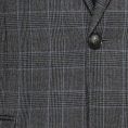 Grey wool with light blue and black glencheck suit