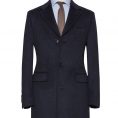 Navy cashmere overcoat
