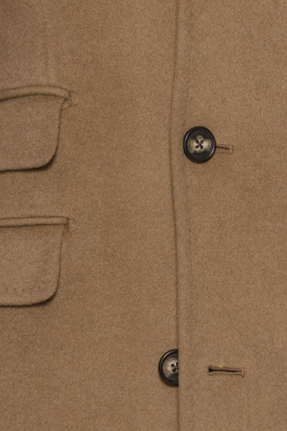 Camel cashmere overcoat