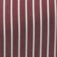 Red stretch cotton blend with white stripes shirt