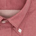 Red stretch cotton twill shirt