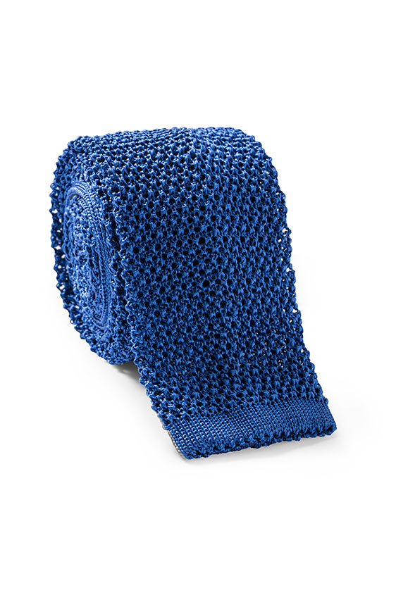 Raf blue knit tie