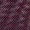 Dark red-dark blue silk basket weave tie