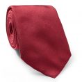Dark red silk tie