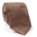 Mid brown silk tie