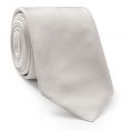 Silver silk tie