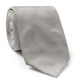 Light grey silk tie