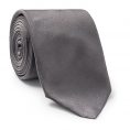 Mid grey silk tie