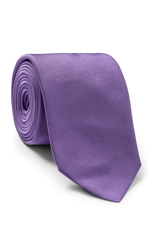 Violet silk tie