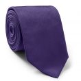 Dark violet silk tie