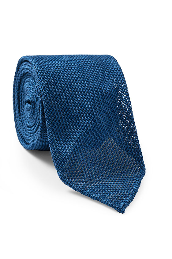 Mid blue grenadine tie