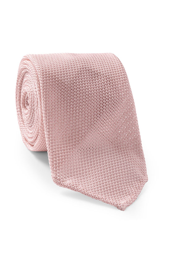 Pale pink grenadine tie