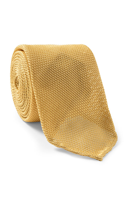 Yellow grenadine tie