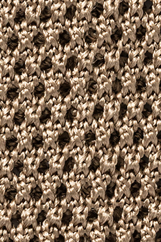 Beige knit tie