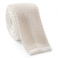 White knit tie