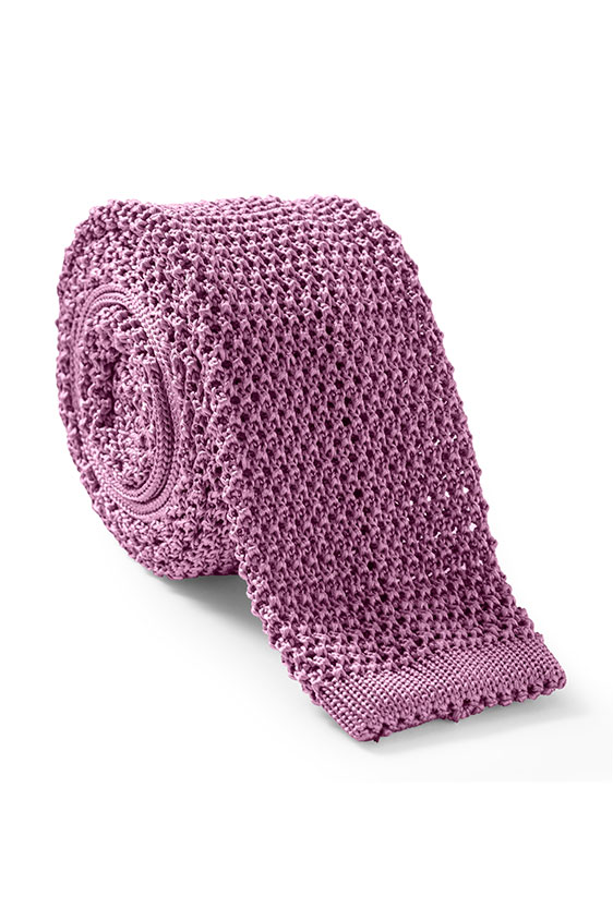 Light purple knit tie