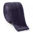 Dark purple knit tie