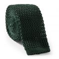 Bottle green knit tie