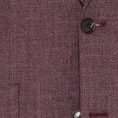 Dark maroon wool-silk micro weave suit