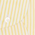 Lemon yellow-white cotton with classic stripes shirt
