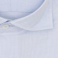 Sky blue cotton with white microweave shirt