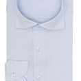 Sky blue cotton with white microweave shirt